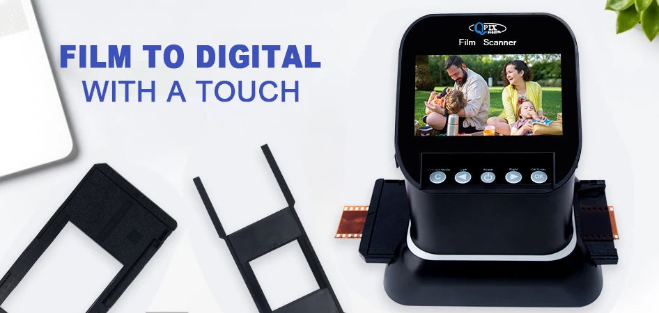 High Resolution 120 Film Scanner 22 Mega pixels Slide Negative Photo Scanner Digital 35mm 135 126KPK Film Converter 4.3"LCD