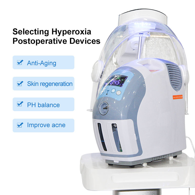 High quality Oxgen Facial Machine Hyperbaric Spray beaut O2derm oxyge Facial Mask Dome Therapy oxyge infusio Facial Machine