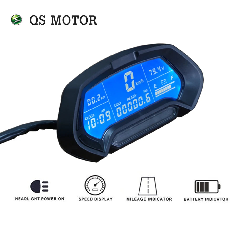 QS Motor SiAECOSYS CT22 48v-144v Display Universal Digital Programmable Electric Motorcycle Scooter Speedometer
