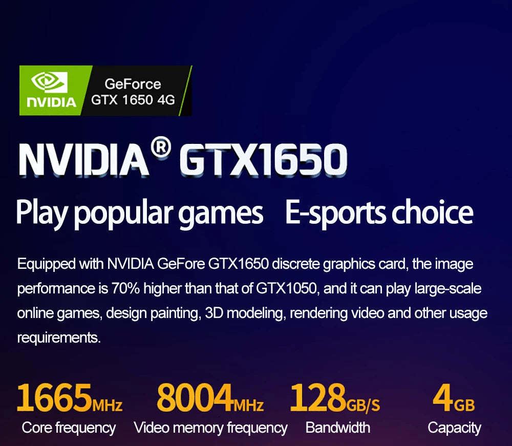 16.1 Inch Gaming Laptop Computer RTX4050 6G Intel Core i9-13900H i9-10885H windows11 RAM Max 64GB DDR4 2*M.2 NVME 4TB SSD WiFi