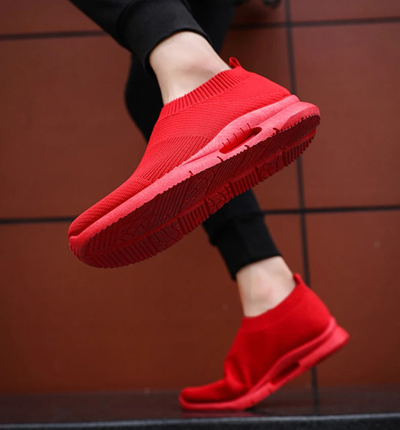 Damyuan Men Light Running Shoes Jogging Shoes Breathable Man Sneakers Slip on Loafer Shoe Men's Casual Shoes Size 46 2020