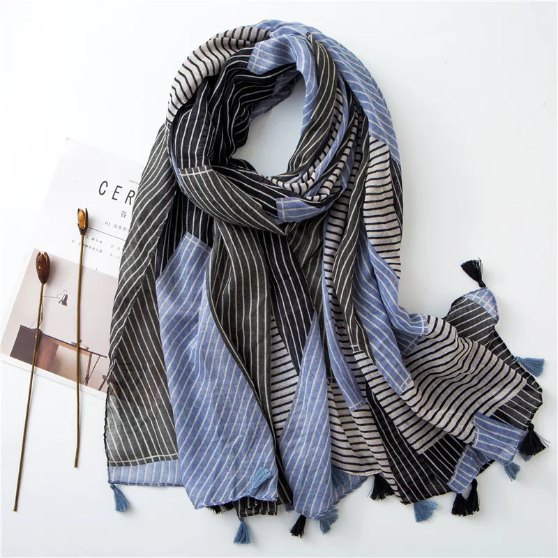 2022 New Fashion Summer Women Scarf Bohemia Flower Beach Hijab Shawls and Wraps Female Foulard Echarpe Designer Pashmina Bandana