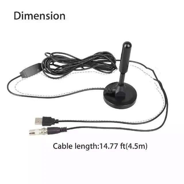 HD Digital TV Antenna Indoor Amplified DAB High Gain 200 Miles With Amplifier Booster VHF/UHF Quick Response Outdoor Aerial Set