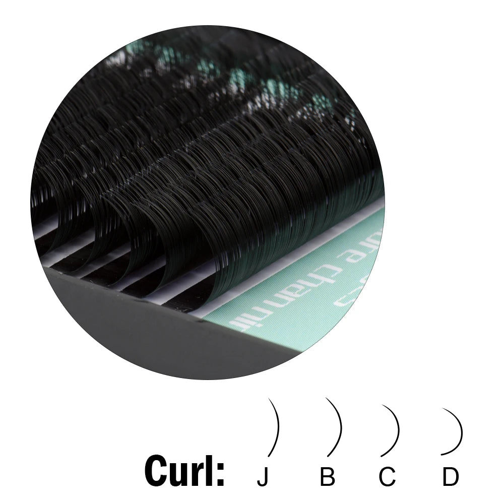 20rows J B C D7-15mix eyelash extension mink individual eyelash extension natural eyelashes soft false eyelashes make up tools