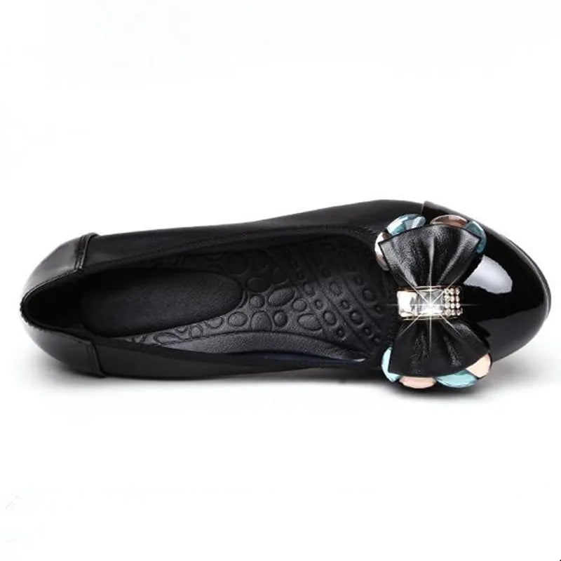 ZXRYXGS Brand Shoes 2024 New Rhinestone Bow Slope with Wild Women High Heel Shoes OL Work Shoes Woman Fashion Shoes High Heels