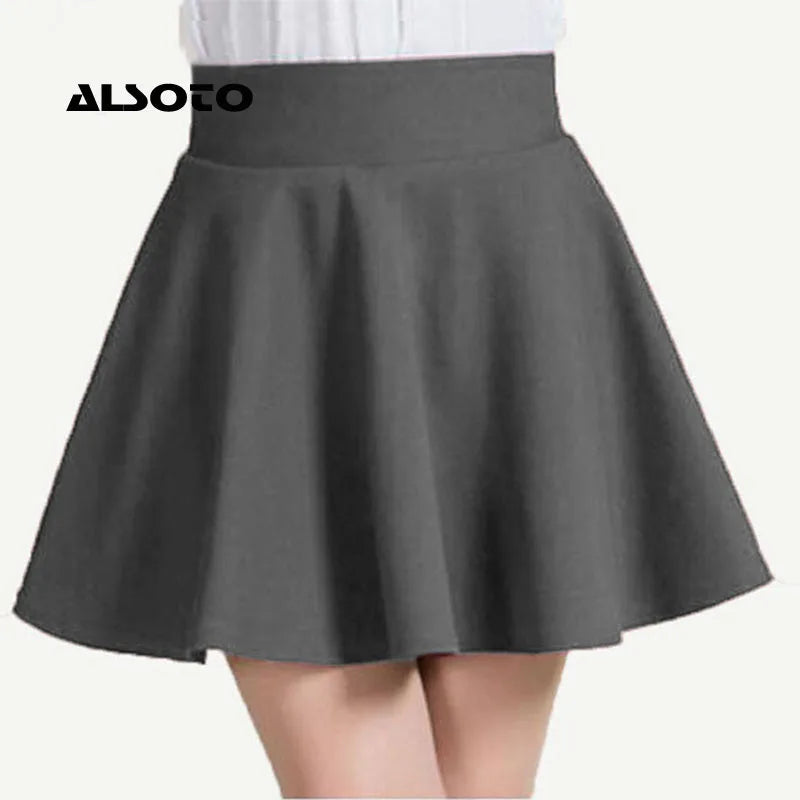 ALSOTO 2024 Winter and Summer Style Brand Women Skirt Elastic Faldas Ladies Midi Skirt Sexy Girl Mini Short Skirts Saia Feminina
