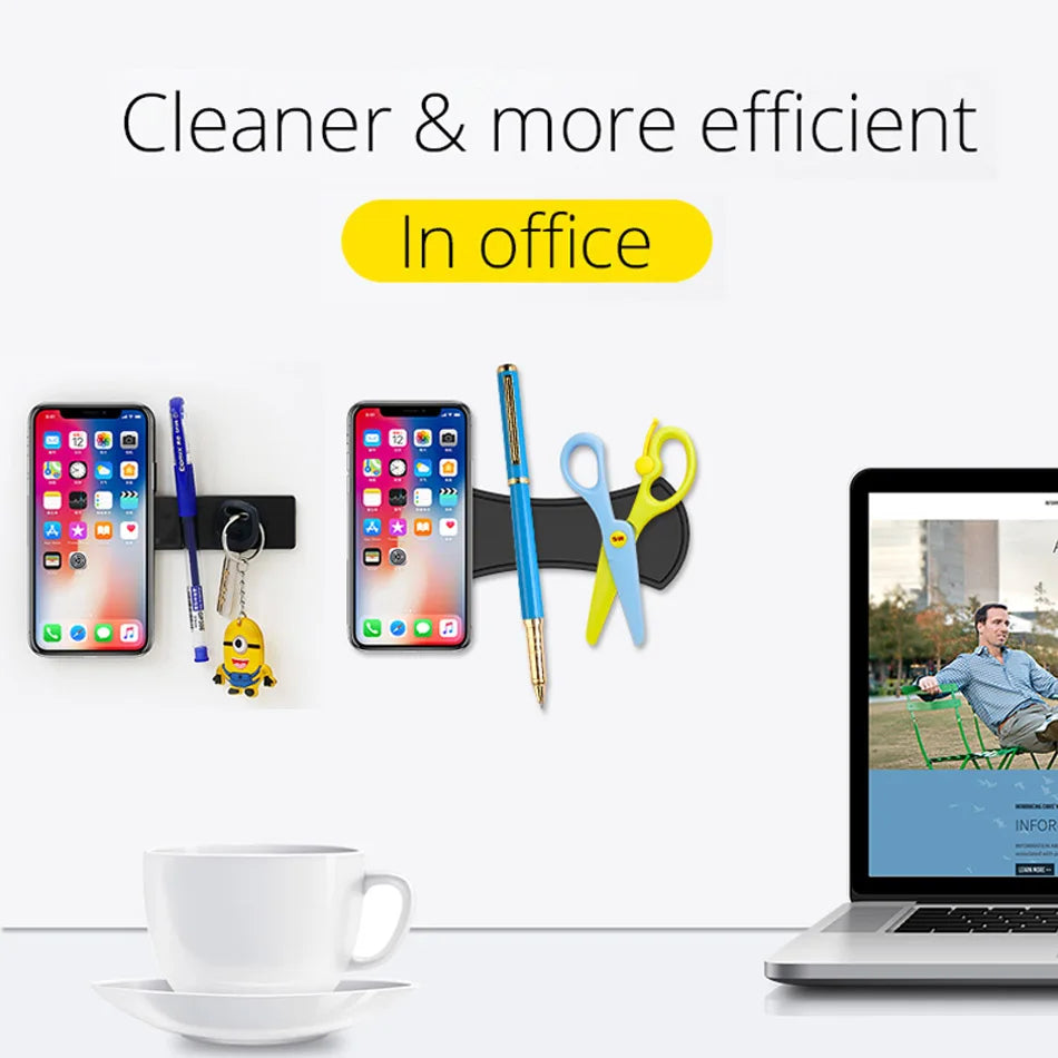 Universal Mobile Phone Holder Strong Adsorption Nano Rubber Wall Desk Sticker Paste Phone Car Holder Stand For Tablet Mount Pad