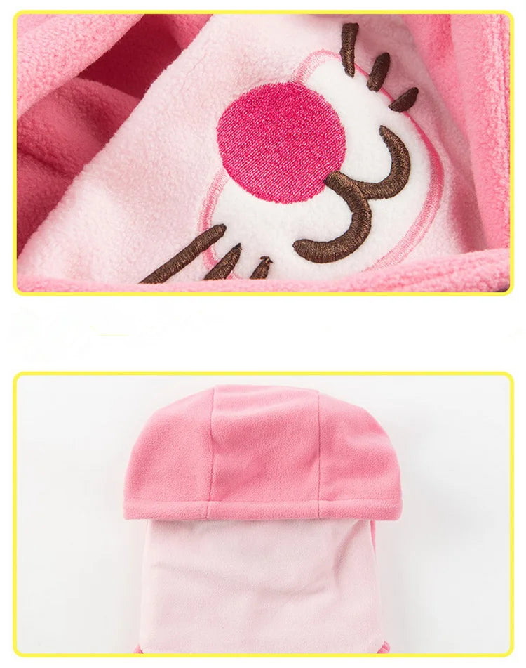 Lemonkid Kids Cartoon Animal Masked Hat Children Autumn Winter Warm Caps Child Girls Beanie Hats Boys Cycling Windproof Cap