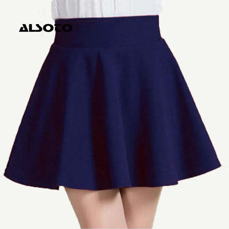 ALSOTO 2024 Winter and Summer Style Brand Women Skirt Elastic Faldas Ladies Midi Skirt Sexy Girl Mini Short Skirts Saia Feminina