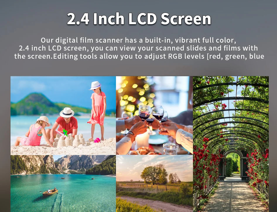 Slide Scanner 22 Mega Pixels 4 in 1 COMBO and Digital Film Scanner 135 Negative Converter Photo 35mm