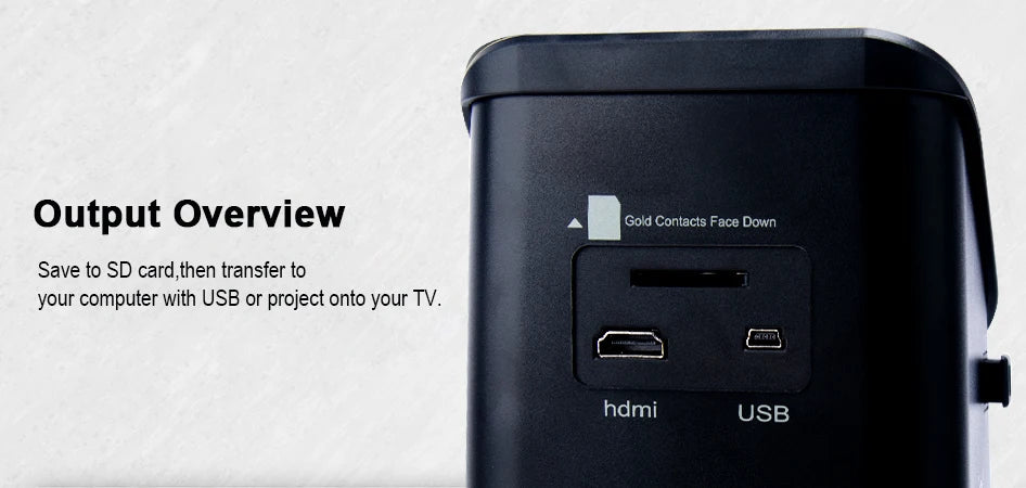 High Resolution 120 Film Scanner 22 Mega pixels Slide Negative Photo Scanner Digital 35mm 135 126KPK Film Converter 4.3"LCD