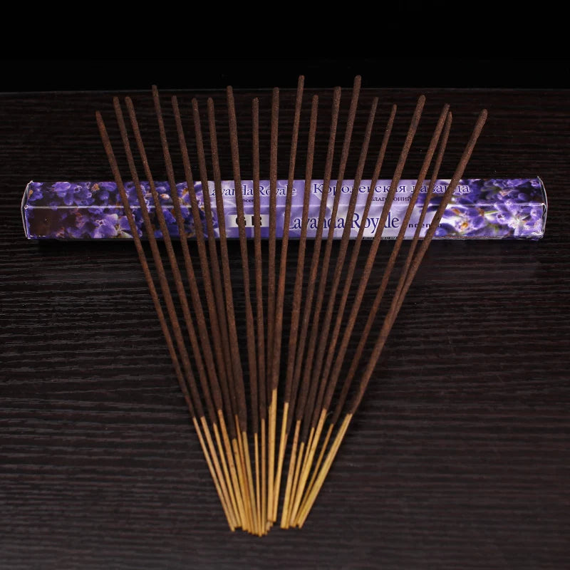 Y 20 Sticks Indian Incense White Sage Meditation Lavender Yoga Sea Breeze Love Incense Purifying Air Deodorization Aromatherapy