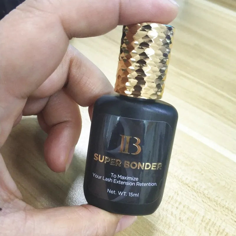 15ml IB SUPER BONDER Fixing Agent For Eyelash Extensions Primer Cure Adhesive Bonding Lashes Grafting Transparent Curing Liquid