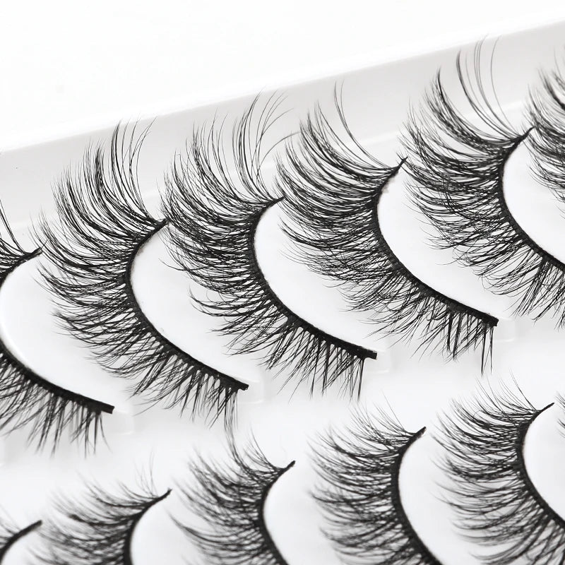 10/5 Pairs 3D Faux Mink Eyelashes Natural Thick Long False Eyelashes Dramatic Fake Lashes Makeup Extension Faux Cils maquiagem