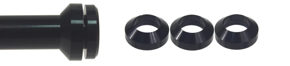 HEPPE MTB Road Bike Thru Axle Washer M12 M15 Axle Spacer Bike Hub Tube Shaft Skewer Spacer 0.5/1/2/3/4/7.5mm Thickness