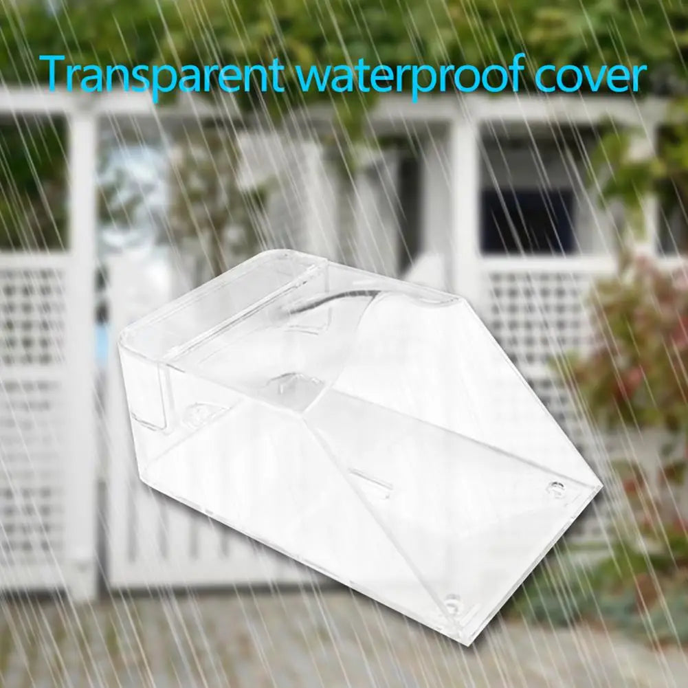 Call Cover Transparent Outdoor Wireless Doorbell Cover Waterproof Transparent Call Protective Cover Visor for Call Button