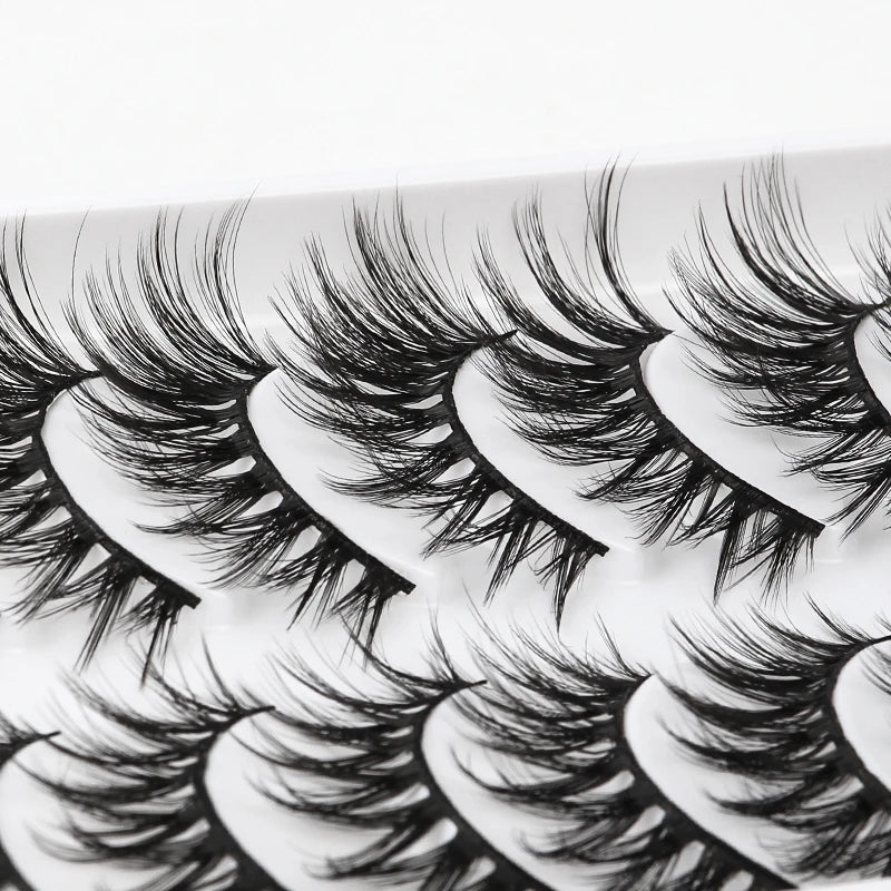 10/5 Pairs 3D Faux Mink Eyelashes Natural Thick Long False Eyelashes Dramatic Fake Lashes Makeup Extension Faux Cils maquiagem