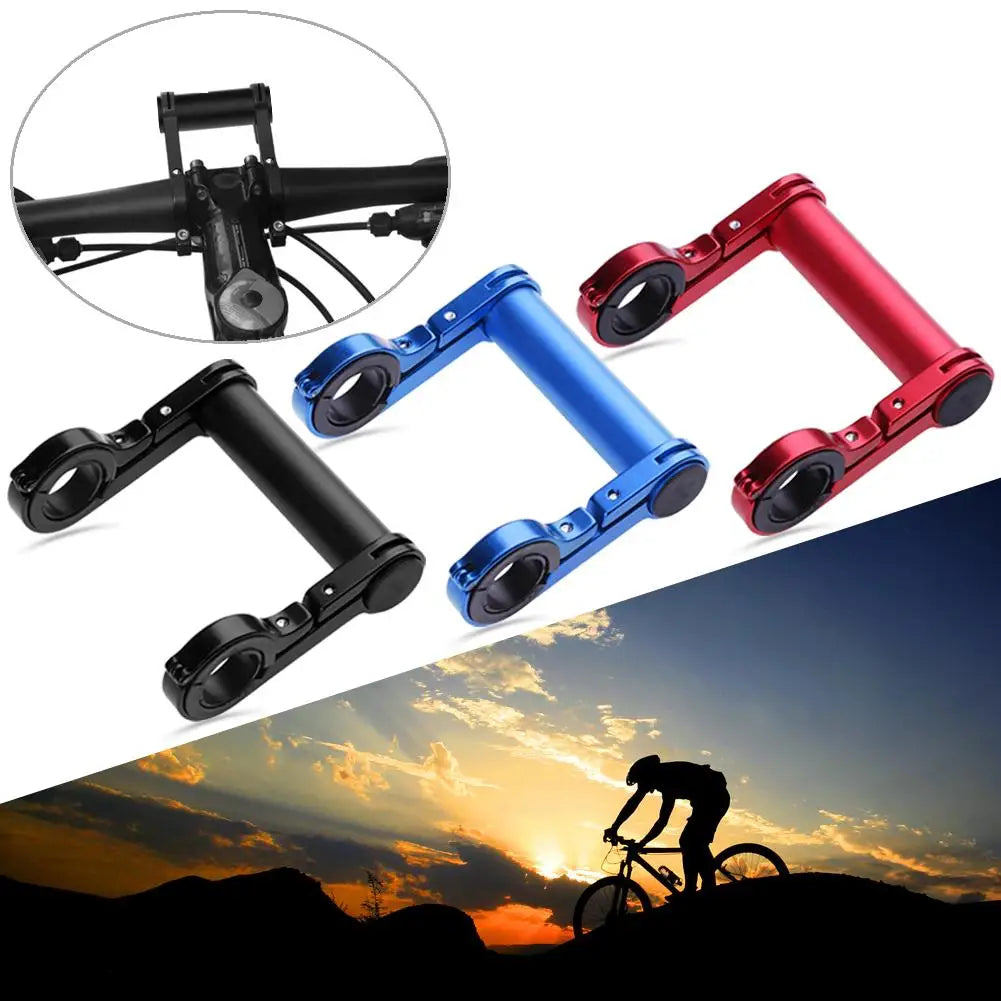 10CM Bicycle Light Holder Handlebar Extender Clamp 31.8MM Cycling Bike Frame Double Extension Mount Holder for Bike Light