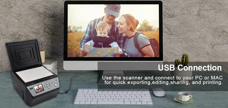 Slide Scanner 22 Mega Pixels 4 in 1 COMBO and Digital Film Scanner 135 Negative Converter Photo 35mm