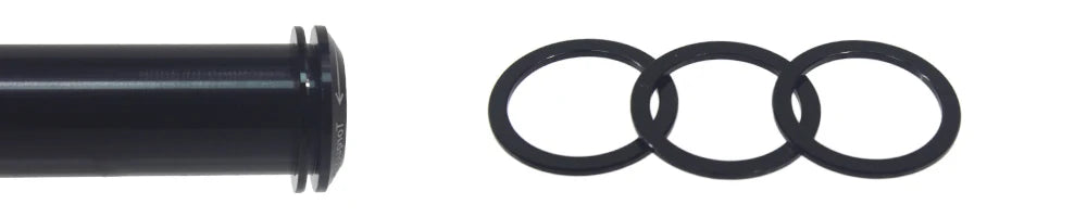 HEPPE MTB Road Bike Thru Axle Washer M12 M15 Axle Spacer Bike Hub Tube Shaft Skewer Spacer 0.5/1/2/3/4/7.5mm Thickness