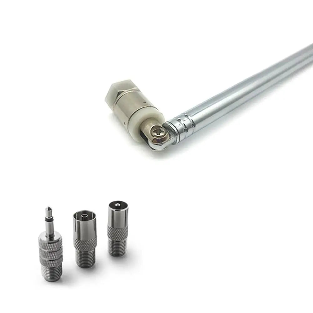 1set Telescopic DAB FM Radio Aerial Adapter HiFi AV Receiver Mini System Aerial Antenna Length 750mm 7 Sections Universal