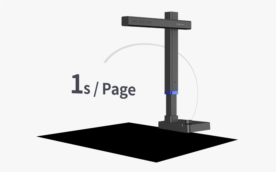 CZUR Shine Ultra Pro Book Scanner, 24MP Document Scanner, Portable USB Document Camera, Scan Max A3 Format w/ Adjustable Height
