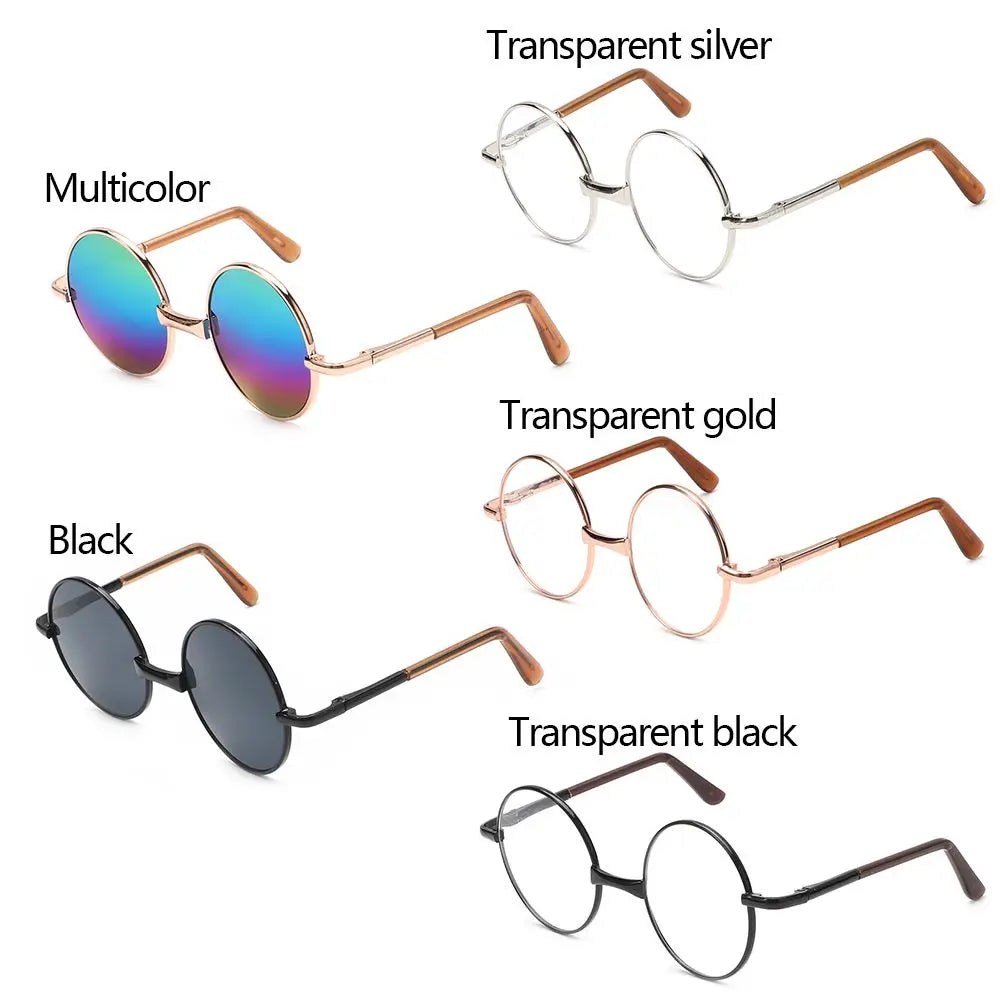 Cute Fit 18inch Baby Doll for 1/6 dolls Changing Clothes Toys Accessories Round Glasses Dolls Glasss Doll Decoration