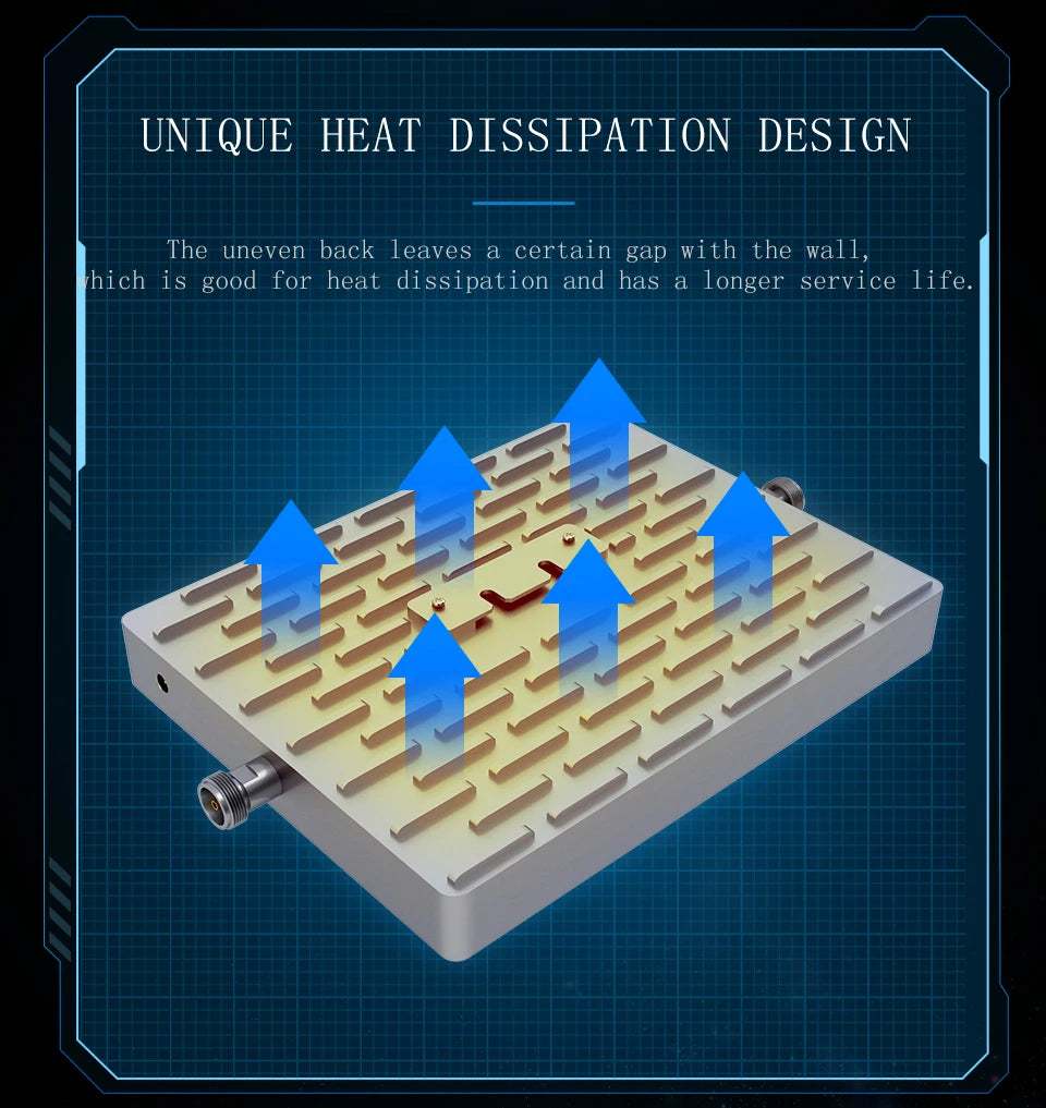 Lintratek 5 Five Band Repeater 800 900 1800 2100 2600 Mhz Cellular Amplifier GSM 2G 3G 4G Signal Booster LTE B7 B20 AGC Internet