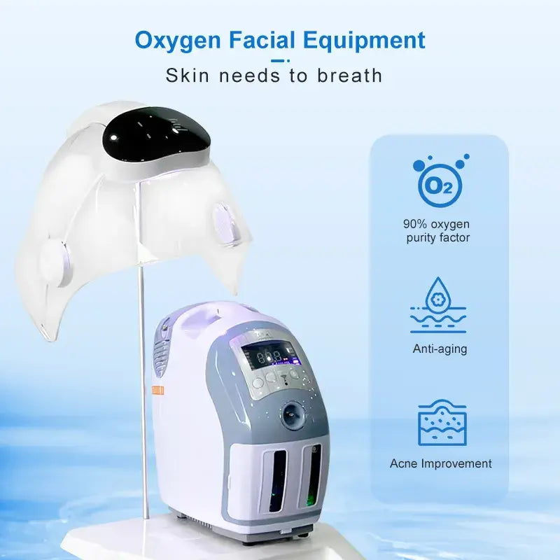 High quality Oxgen Facial Machine Hyperbaric Spray beaut O2derm oxyge Facial Mask Dome Therapy oxyge infusio Facial Machine