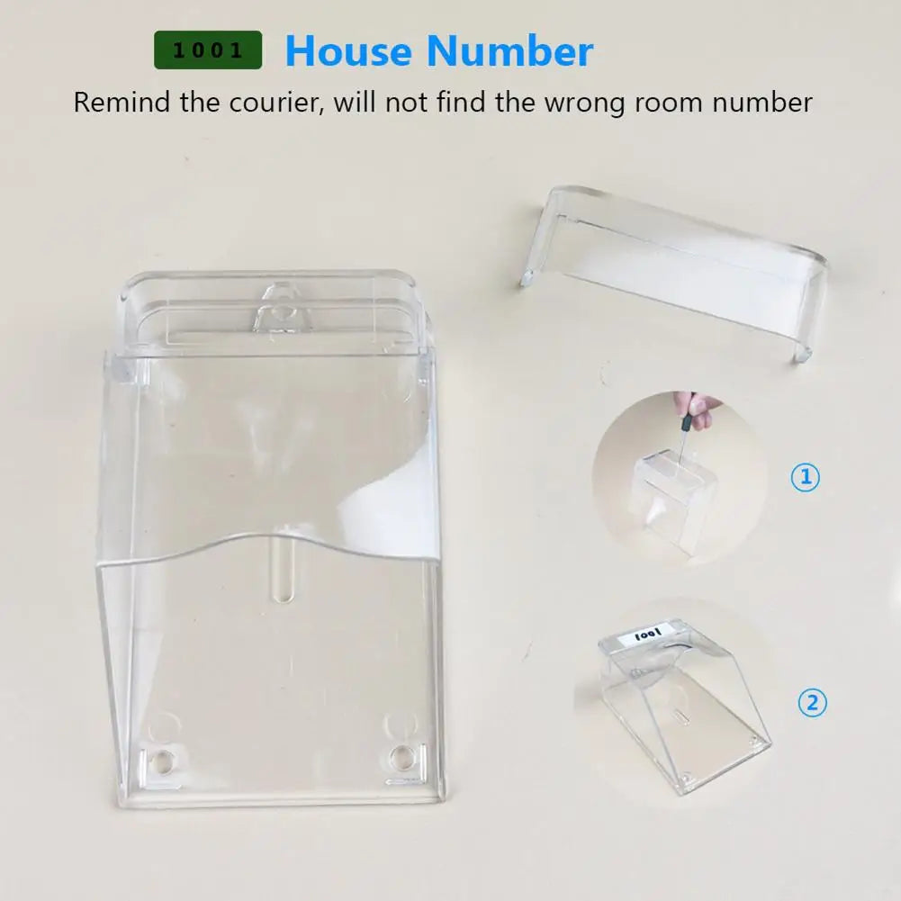 Call Cover Transparent Outdoor Wireless Doorbell Cover Waterproof Transparent Call Protective Cover Visor for Call Button