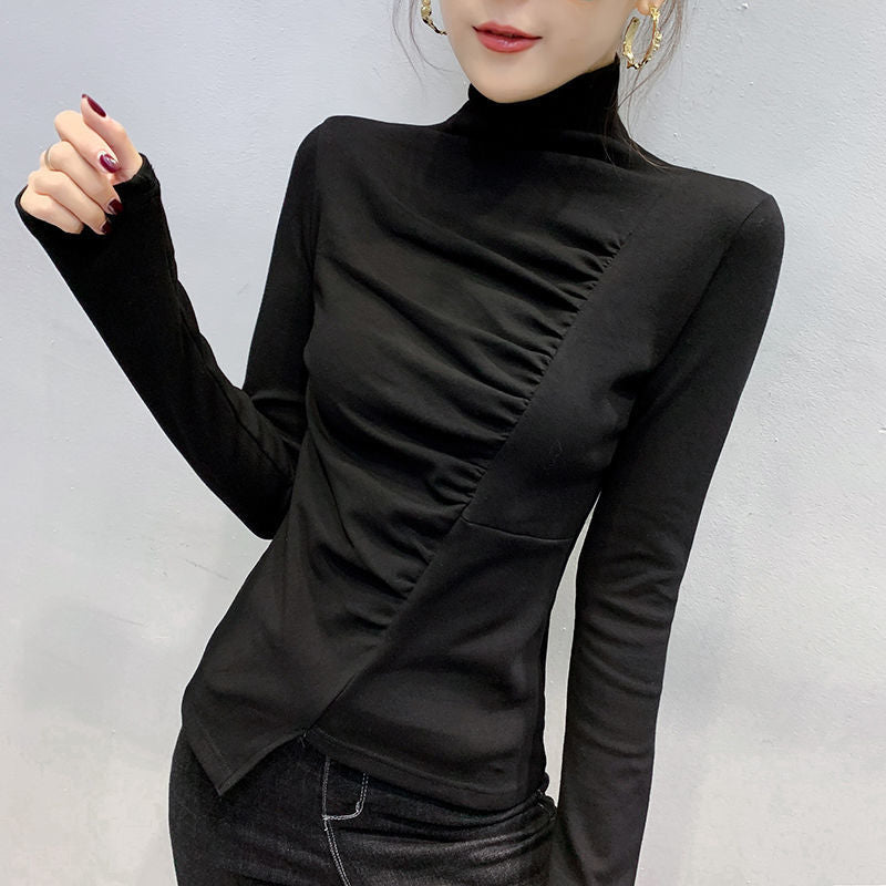 Casual Slim Women Turtleneck Bottoming Shirt