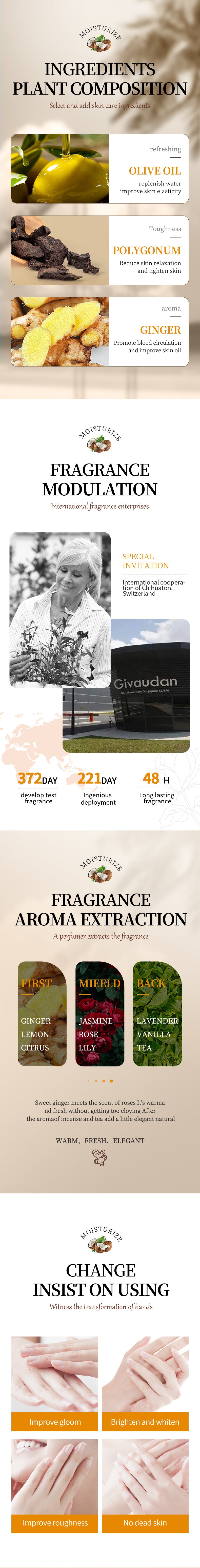 Anti-wrinkle Hand Cream Anti Crack Coconut Oil Drying Repair Serum Fade Fine Lines Exfoliating Whiten Moisturizing Skin Care 60g