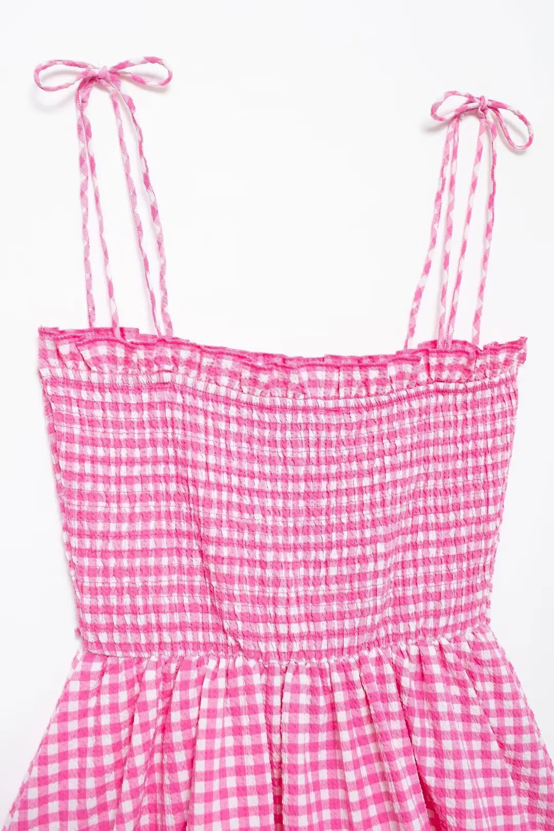 TRAF Plaid Print Sleeveless Dress Women All-match A-line Beach Dress Women Ulzzang Students Dress Vestidos