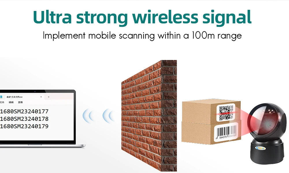 High-speed Barcode Scanner Image Platform Desktop Scanner 1D 2D QR code reader USB Omnidirectional