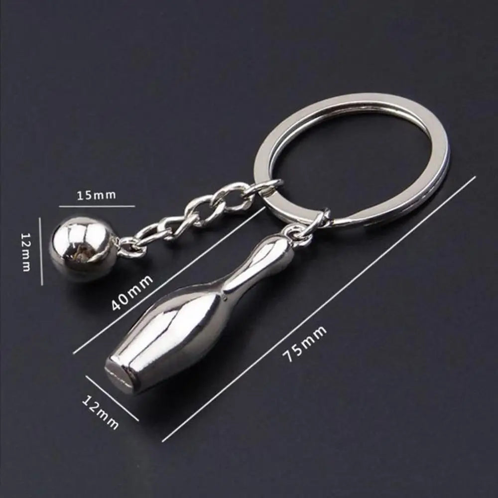 Keychain Key Chain Pingpong Bat Ball Table Tennis Racket Car Decor Ring Gift