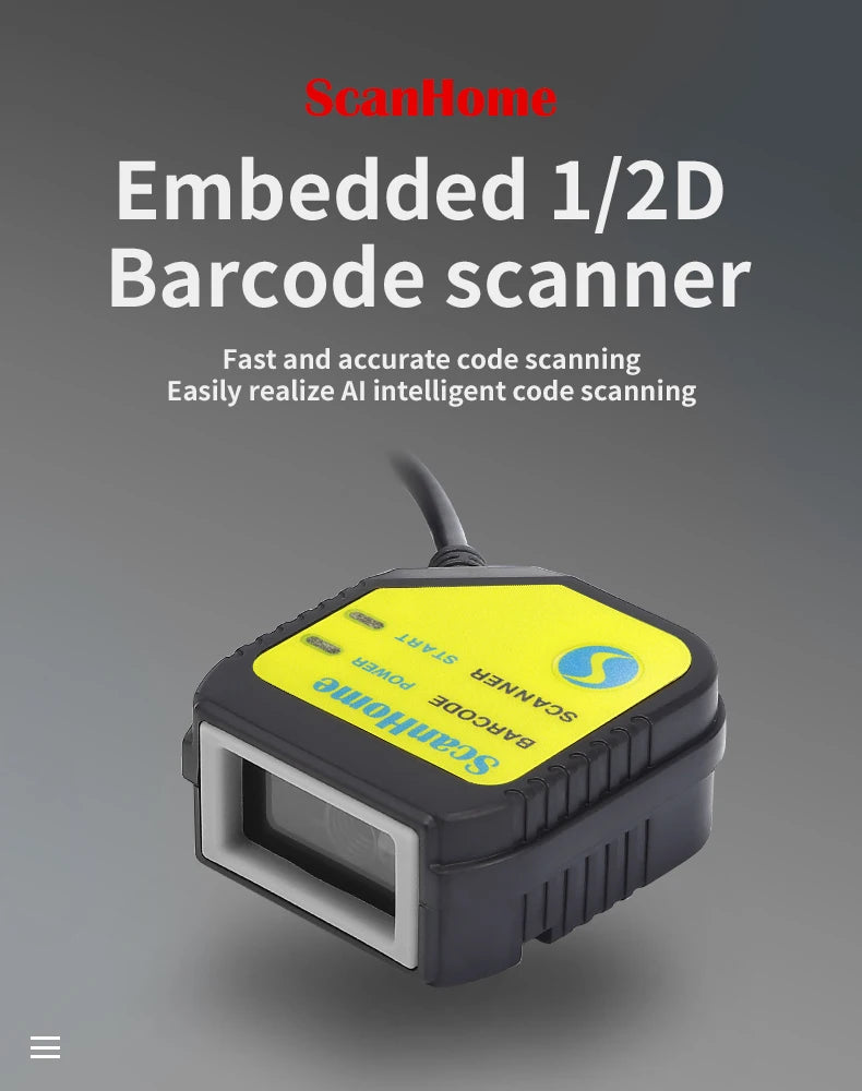 Embedded Barcode Scanner BarCode Reader code reader fixed Mounted code Engine Module USB 1D/2D QR PDF417Code ScanSH-400