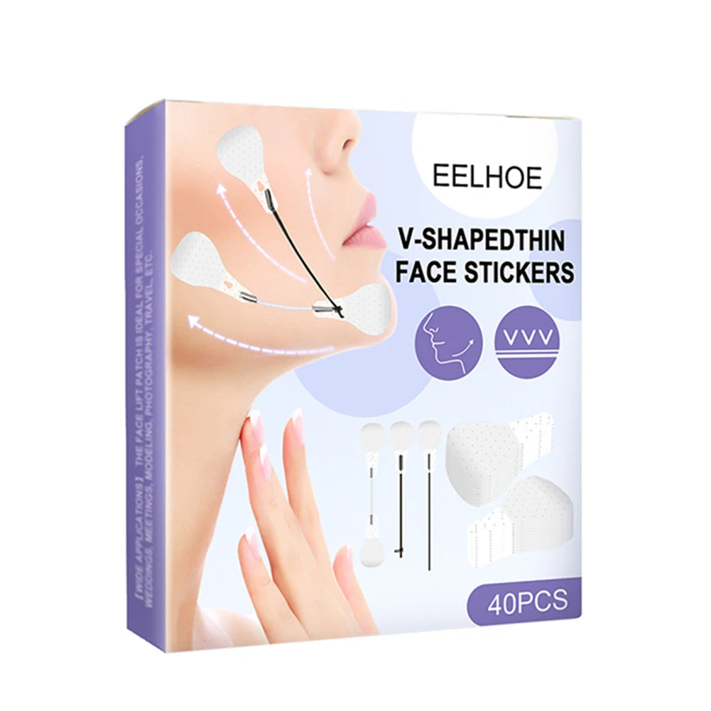 10pcs/Box Forehead Line Removal Patch Nasolabial Folds Collagen Wrinkle Face Patch Anti-Aging Face Lift Beauty Skin Care Pad