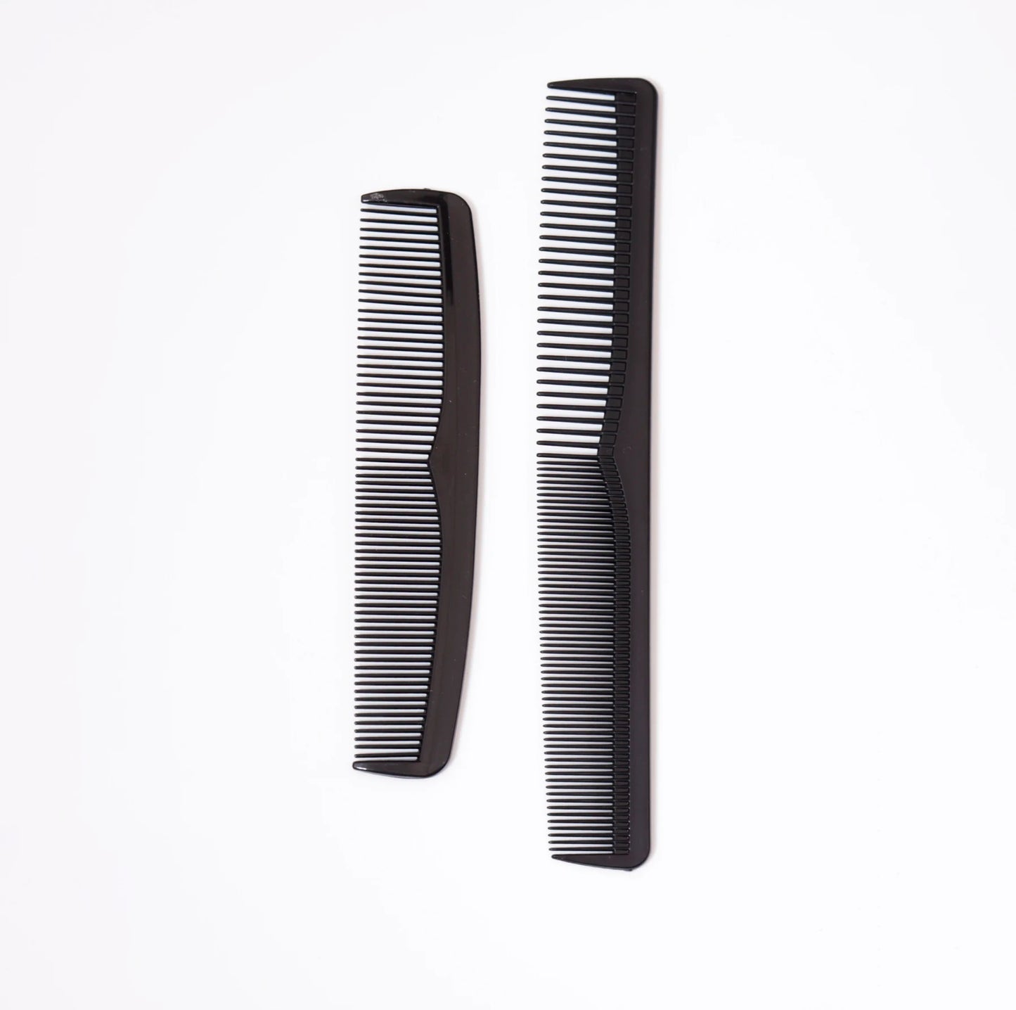 2pcs comb set, anti-static and heat-resistant comb, fine plastic comb for women and men's pockets,Special for real hair wigs