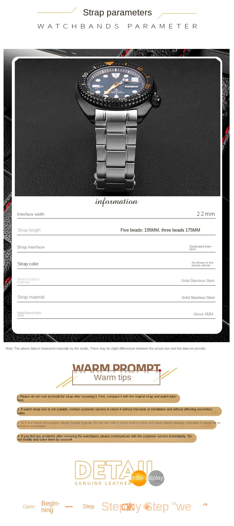 Solid stainless wristband for Seiko steel Wrist strap abalone turtle SRPE99K1 srpa21 srp777 srpc25 men's metal watchband 22mm