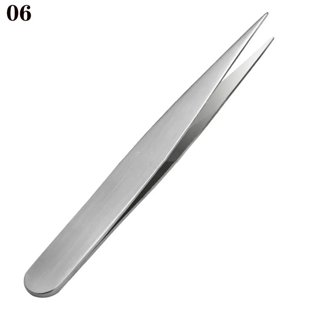 1PC Stainless Steel Slant/Tip/Flat Eyebrow Tweezer for Facial Hair Ingrown Hair Removal Tool Tweezers For Plucking Eyebrows