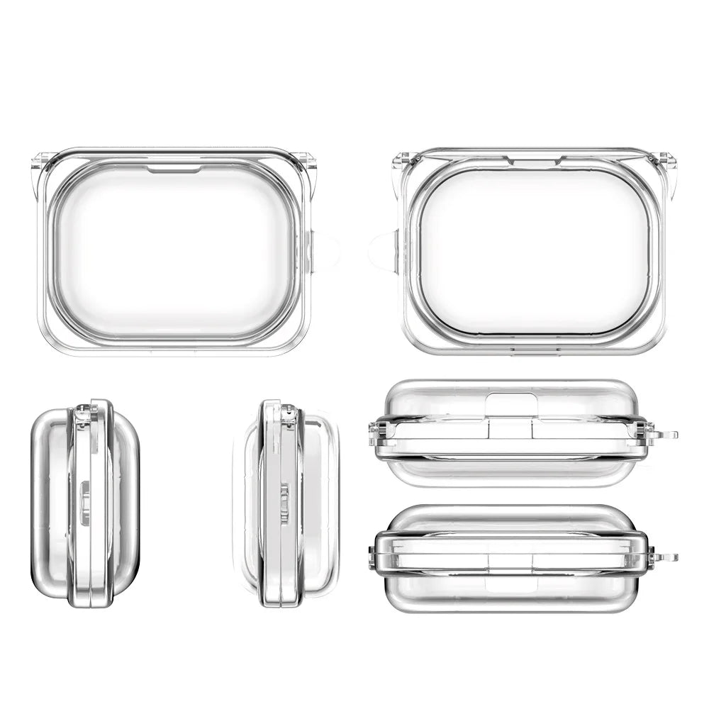 Transparent Earphone Case For Nothing Ear (A) Luxury Shockproof Cover For Nothing Ear a TPU Protective Shell with Keychain