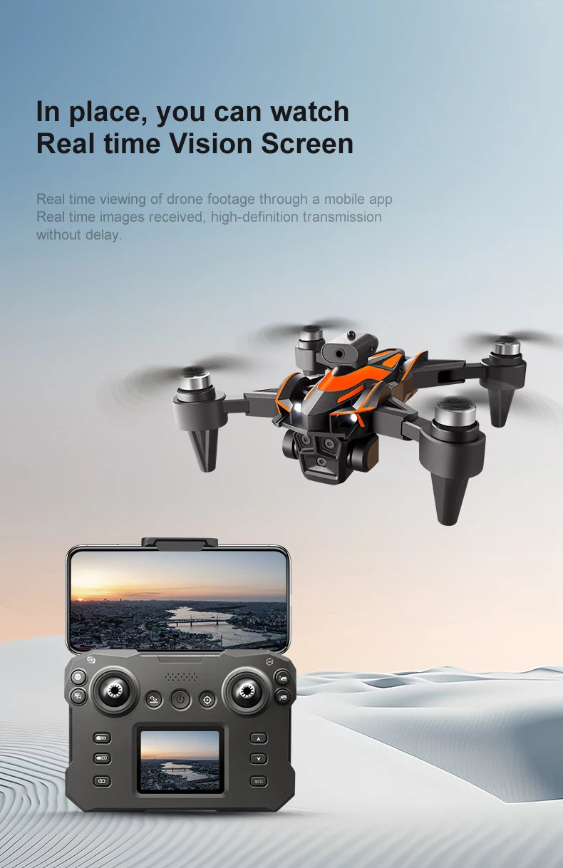 NEW K12Max UAV With Screen Control 5G 8K HD Camera Brushless Drone Optical Flow Positioning Aerial Four-Axis Aircraft Gifts Toys