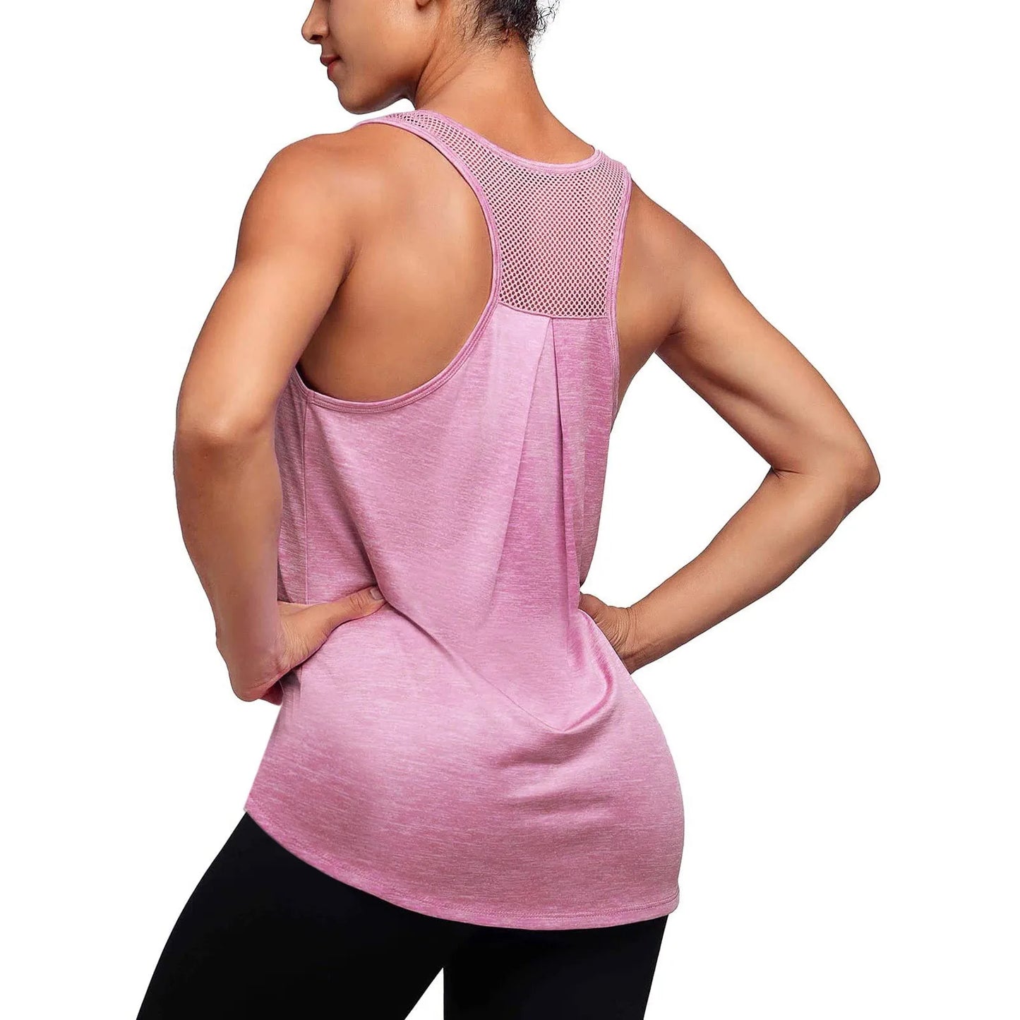 Tops Workout Tops Tank Yoga Racerback Mesh Running Women Shirts Women's Blouse 2x Ladies Tops Muscle Tee