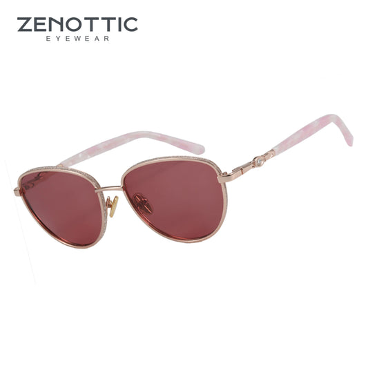 ZENOTTIC Butterfly Sunglasses for Men Women Alloy Coating Driving Shades Cat Eye Eyewear UV400 Goggles Sun Glasses 2023 2024