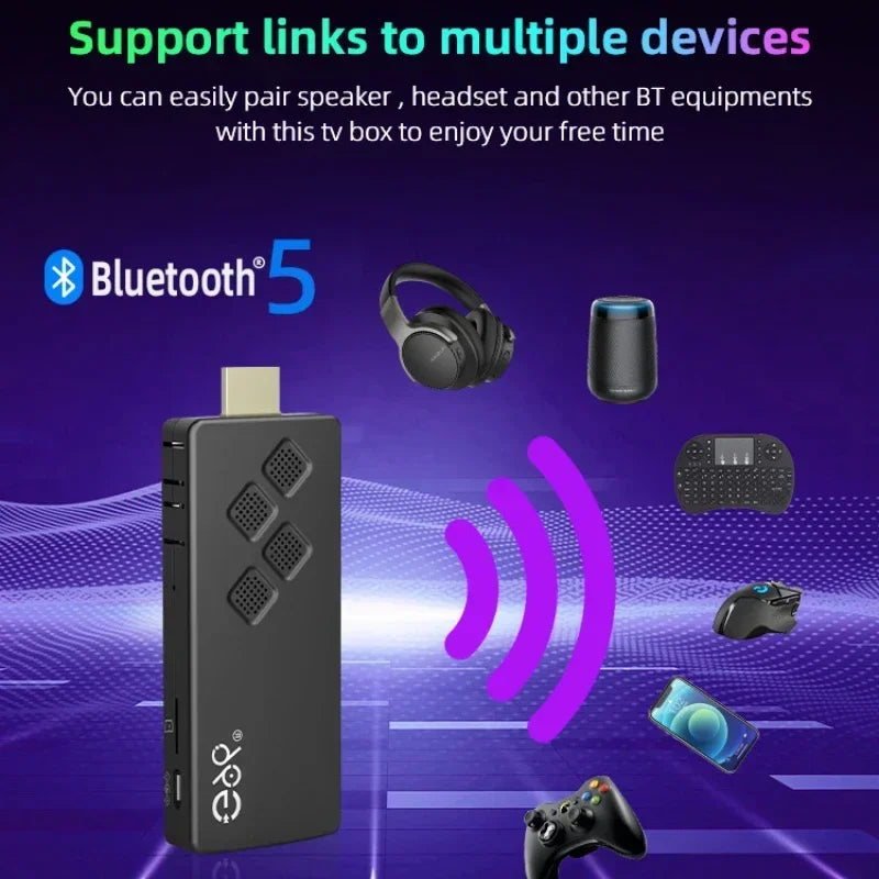 G96 H313 2GB RAM 16GB ROM TV Stick 4K Android 10 Dual Wifi IPTV ATV UI Fire Sticks Alexa Voice Remote TV Box 4K Smart Box