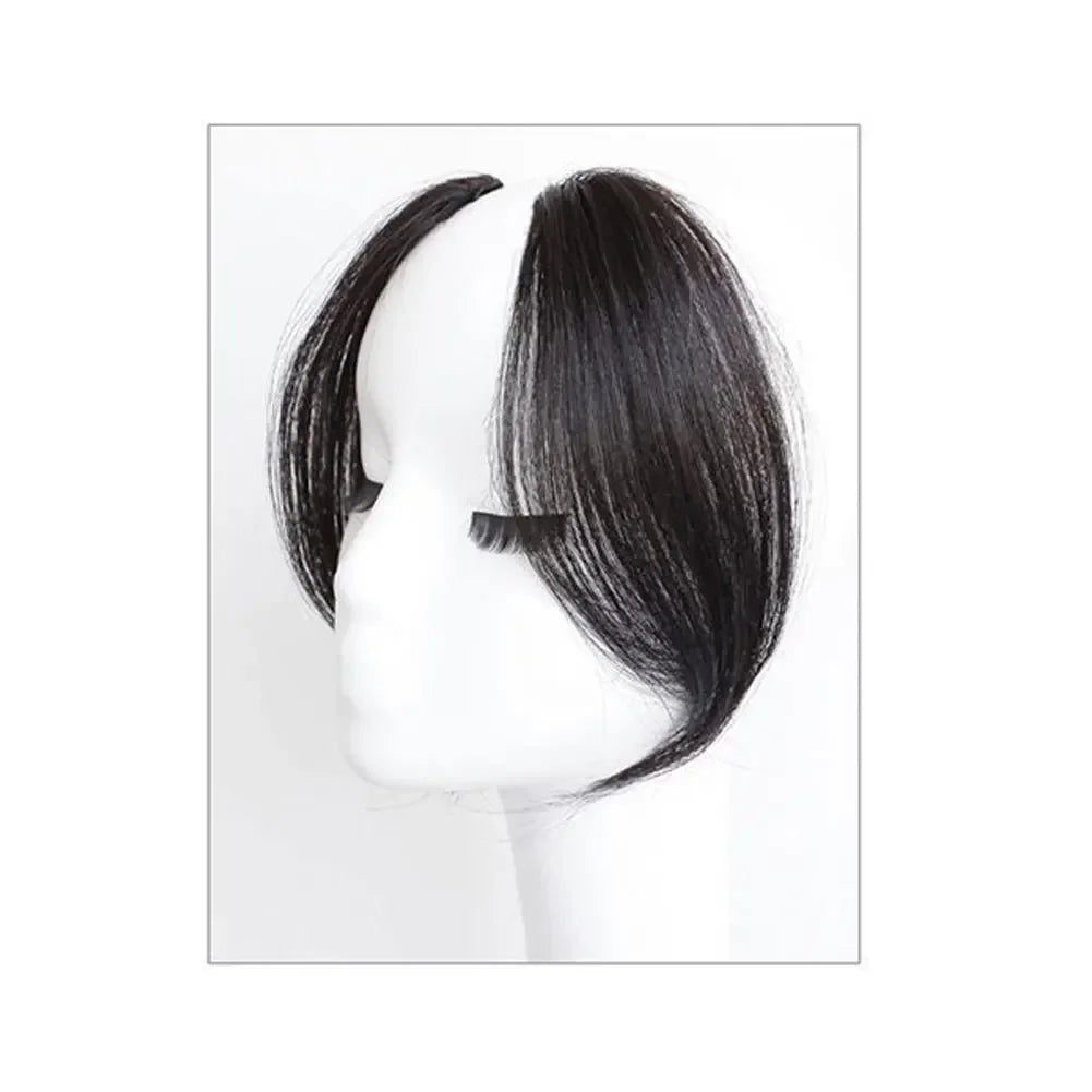 Synthetic Hair Bangs Side Fringe for Women 3D Middle Part False Bangs Clip-in Extensions Invisible Hairpieces Natural Bangs