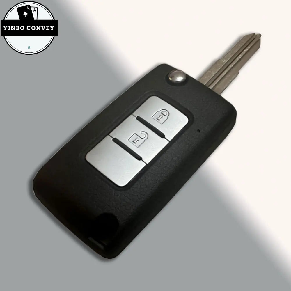 YINBO -Modified Flip Key Shell ASX  2/3 Buttons Car Key MIT11 Blade For Mitsubishi Eclipse Cross GK1W/2W/9W 2017 2018 2019 2020
