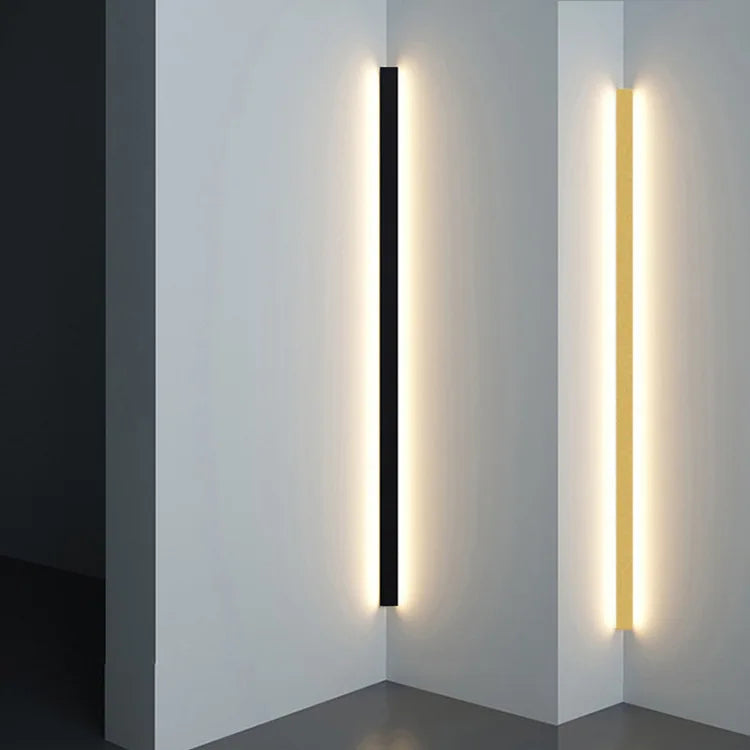 Modern Black LED Wall Lamp for Dining room Living Room Decoration LED Long Strip Wall Lights Staircase Corner Wall Lamp