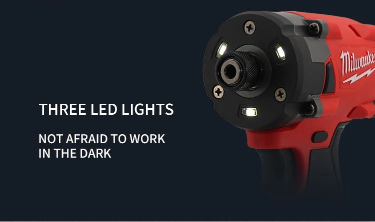 Milwaukee Brushless Cordless Electric Impact Driver Car Truck Repair Screwdriver Impact WrenchDrill Rechargable m18 Battery Tool