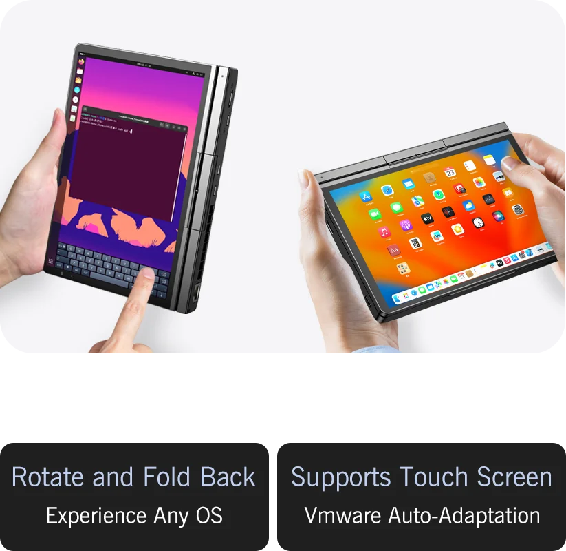 New 2025 version In stock! Original GPD Pocket 4 8.8-inch AMD AI 9 HX 370 64GB RAM 2TB NVMe Mini Laptop Computer for business